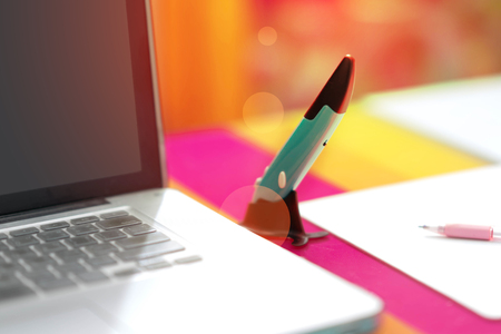 pen shape mouse for computer point click useの写真素材