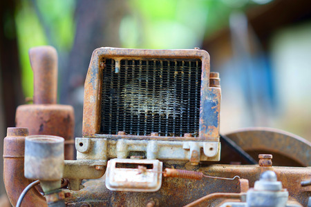 old rusty ari filter for engineの写真素材