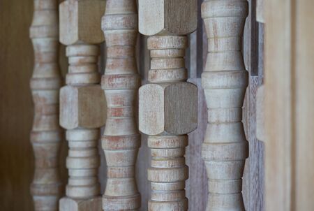 wood carving grating of window for decoration of boutique hand made