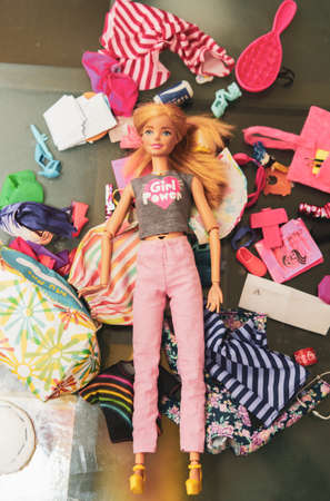 Bangkok,Thailand,Nov 2,2021-Barbie doll in illustrative editorialのeditorial素材