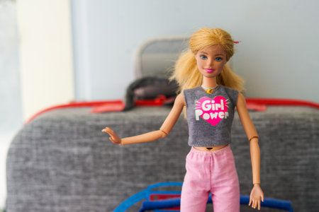 Bangkok,Thailand,Nov 2,2021-Barbie doll in illustrative editorialのeditorial素材