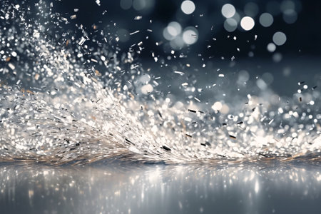 abstract splashes of water on a dark background. bokehの素材