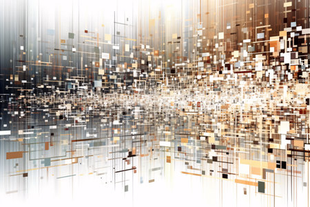 Abstract digital background with technology elements. Vector illustration. Eps 10.の素材