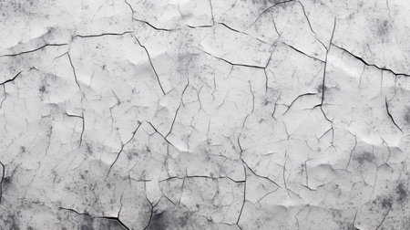Cracks on the surface of the concrete wall. Abstract background for design.の素材