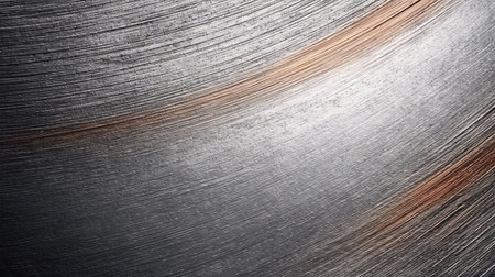 Metal background texture with some smooth lines in it (3d render)の素材