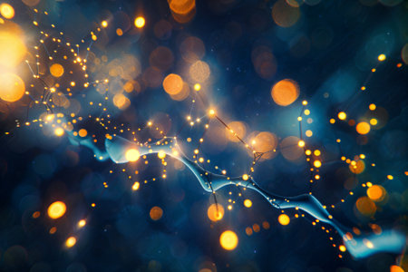 Abstract biology background. Nano medicine concept, nano particles for pain treatment and substance releaseの素材