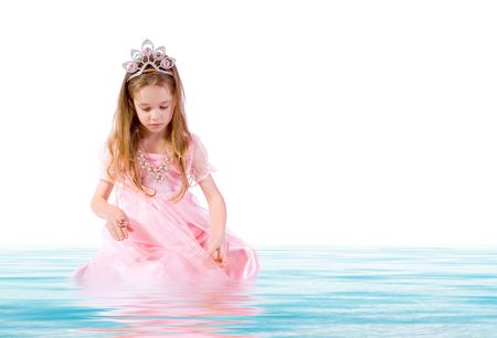 little girl as little princessの写真素材