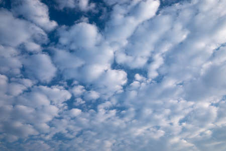 white clouds in the blue sky