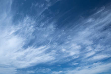 white clouds in the blue skyの写真素材