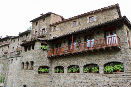 The small ancient town of stone in the territory of the Garrotxa Volcanic Zone Natural Park.