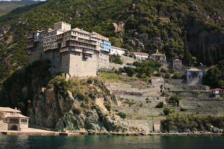 athos greece mounastery sea