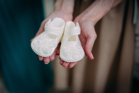 booties for babyの写真素材