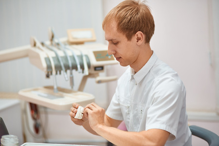 dentist in his Office