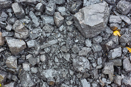 Natural black coals for background. Industrial coals