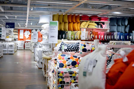 SAMARA, RUSSIA - MAY 07, 2018: Interior of the Ikea store . IKEA is the worlds largest furniture retailer.のeditorial素材