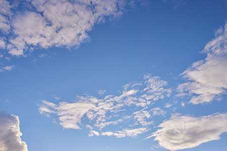clouds in a blue sunny sky