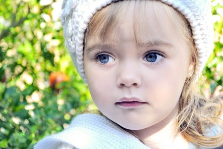 The small beautiful girlの写真素材