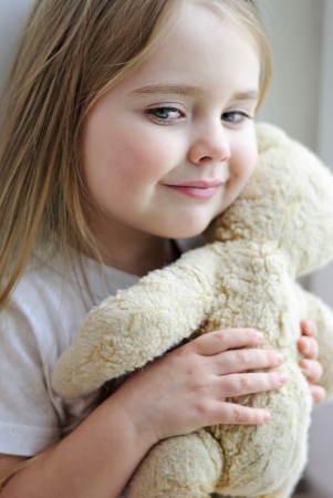 beautiful little girl with a favorite toy
の写真素材