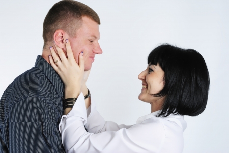 A beautiful young lovebirdsの写真素材