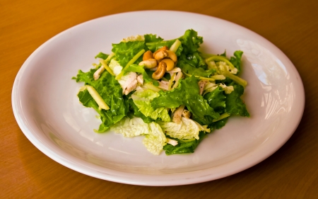 salad with cabbage and bobの写真素材