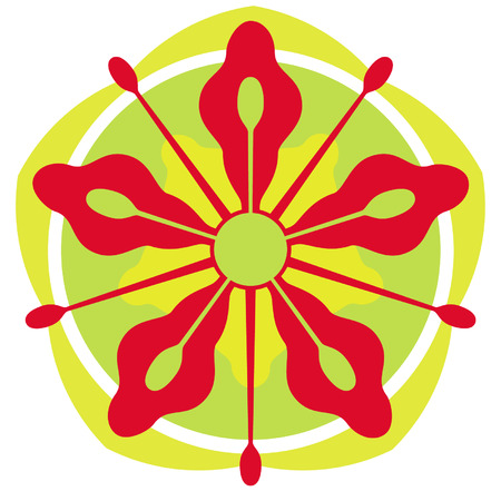 bright flowerのイラスト素材