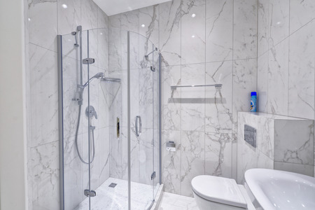 Russia, Moscow region - bathroom interior in new luxury country house