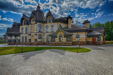 Russia, Moscow region, beautiful country houseの写真素材