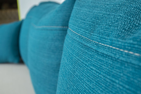 white blue leather texture close-up, couch