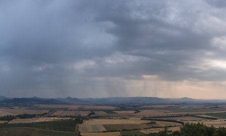 view from the high hill in the Czech Republic