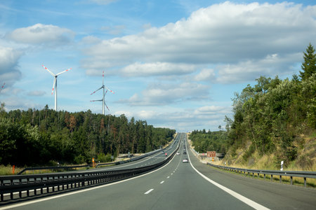 highway Munchberg, Bayern, germany 29 July 2017