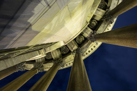 St. Isaac's Cathedral, St. Petersburg, Russia, 09/17/2016, colonnadeのeditorial素材