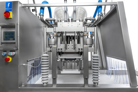 automatic meat injector, meat processing equipment, food production, isolated