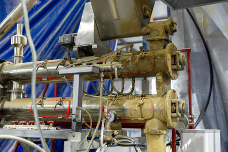 sensors in animal feed productionの写真素材