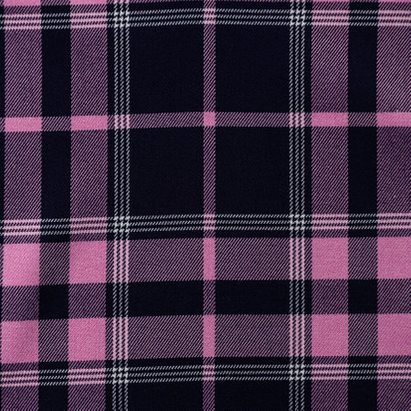 fabric plaid texture background. pink and black check pattern.の写真素材