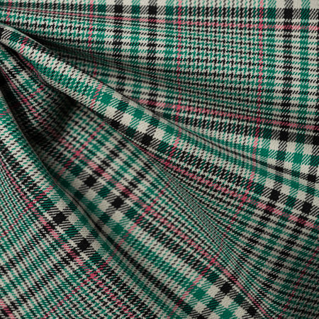 Background texture, pattern. The fabric is plaid, checkered, tartan. Scottish tartan. Traditional...