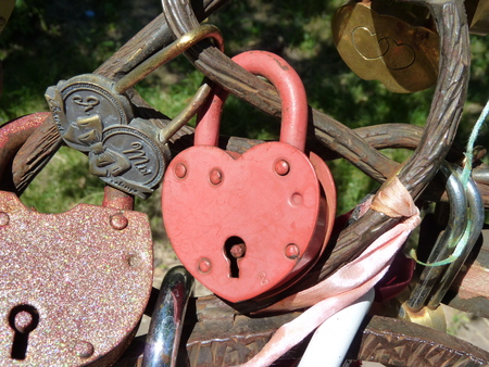The lock for loversの写真素材