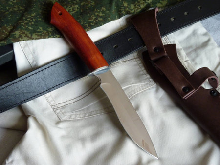 Knife hunting tourist Russian production の写真素材