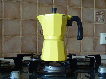 coffee maker of geyzerny typeの写真素材