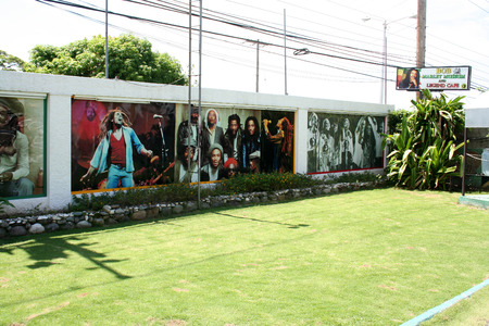 Bob Marley s house museum in the Kingston, Jamaicaのeditorial素材