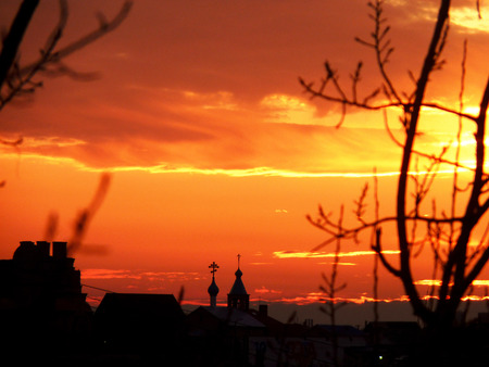 Decline in the city of Volgogradの写真素材