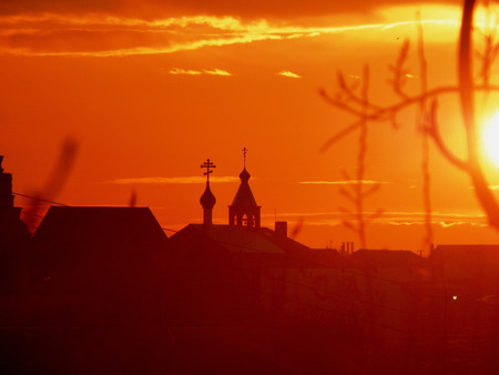 Decline in the city of Volgogradの写真素材