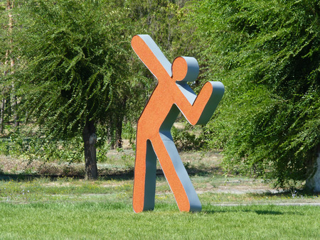 Installation Sport, athlete's Figureの写真素材