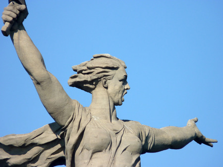 Element of the greatest sculpture in the world \\\\\\\\\\\\\\\"Motherland\\\\\\\\\\\\\\\" on Mamayev Kurgan in the city of Volgogradのeditorial素材