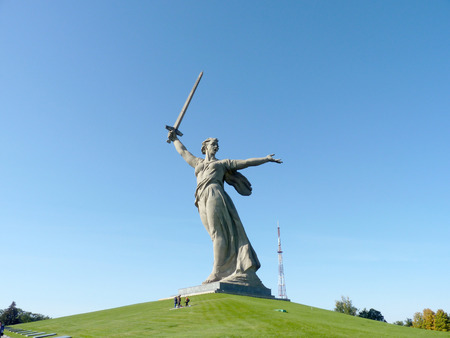 The greatest sculptur in the world \\\\\\\\\\\\\\\Motherland\\\\\\\\\\\\\\\ on Mamayev Kurgan in the...