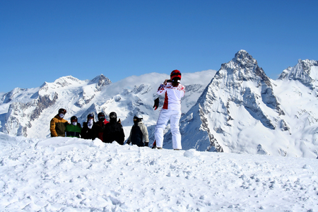 Photo for memory in the mountains of Dombai, Caucasusの写真素材