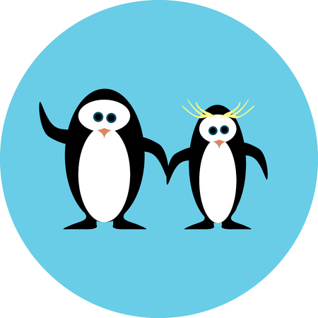 Penguins of Antarctica iconのイラスト素材