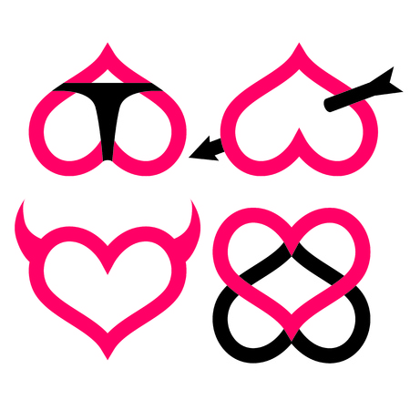Love and sex iconのイラスト素材