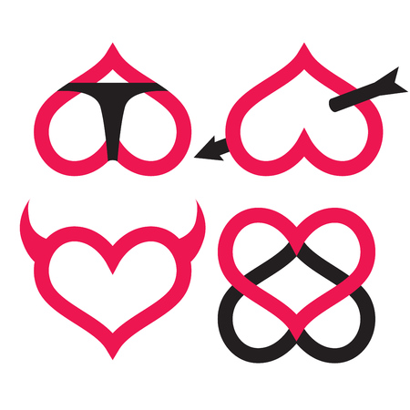 Love and sex iconのイラスト素材