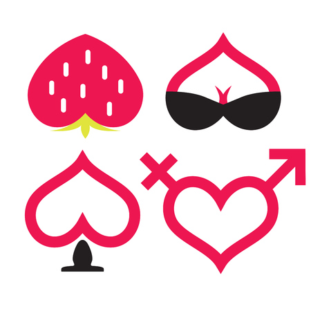 Love and sex iconのイラスト素材