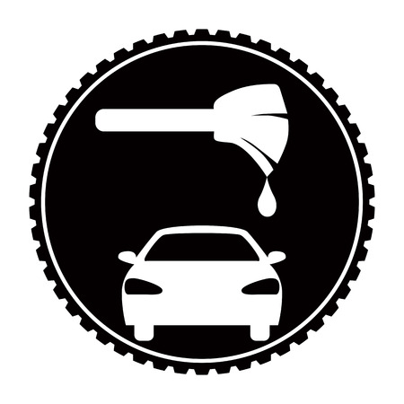 Car service - painting iconのイラスト素材